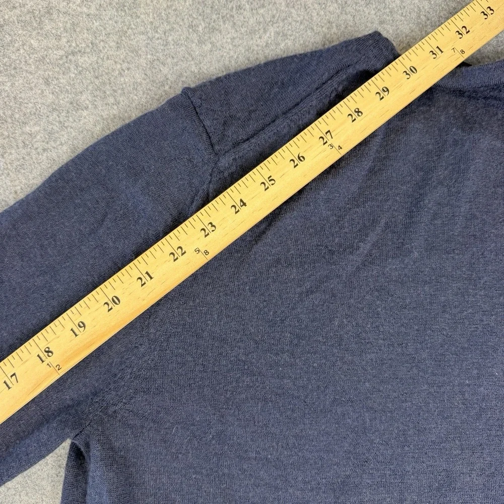 Banana Republic Merino Wool Sweater Navy Blue Crew Neck Men's Size M